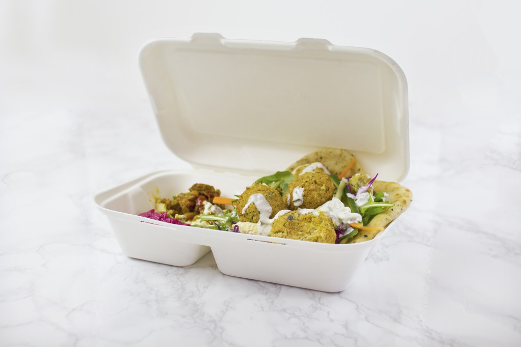 VEGWARE Bagasse 2 Compartment Clamshell 9x6